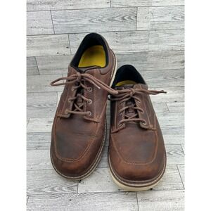 Keen Utility San Jose Oxford Men Sz 12D Brown Leather Work Shoes EH 1026788
